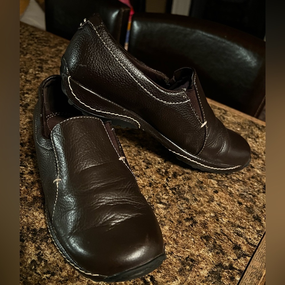 BareTraps Dark Brown Leather Loafers